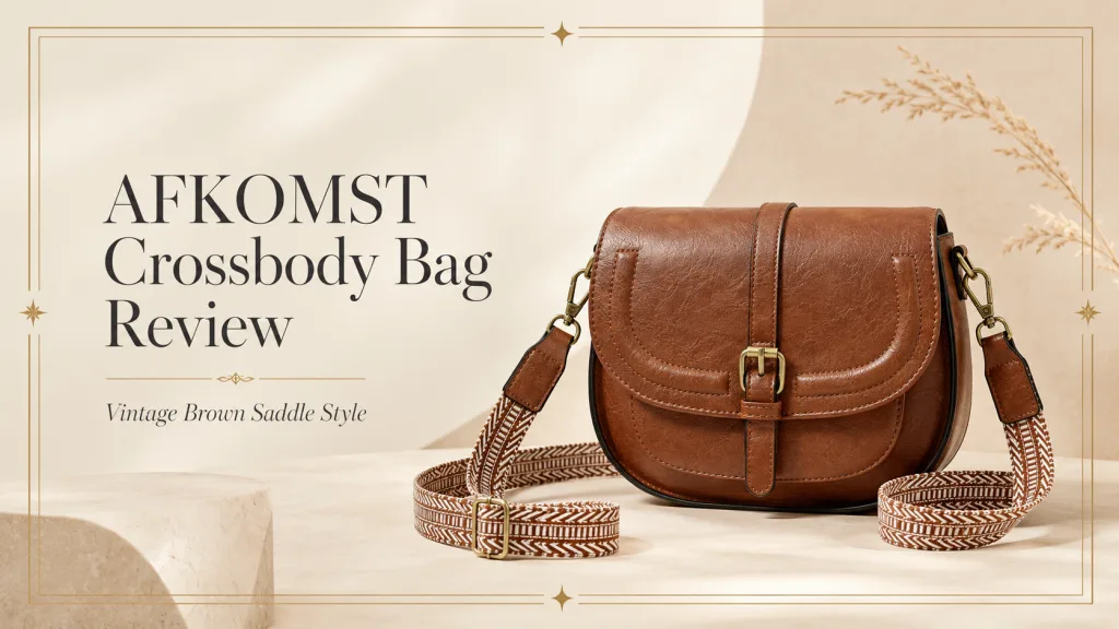 AFKOMST Lunéra Vintage Saddle Crossbody