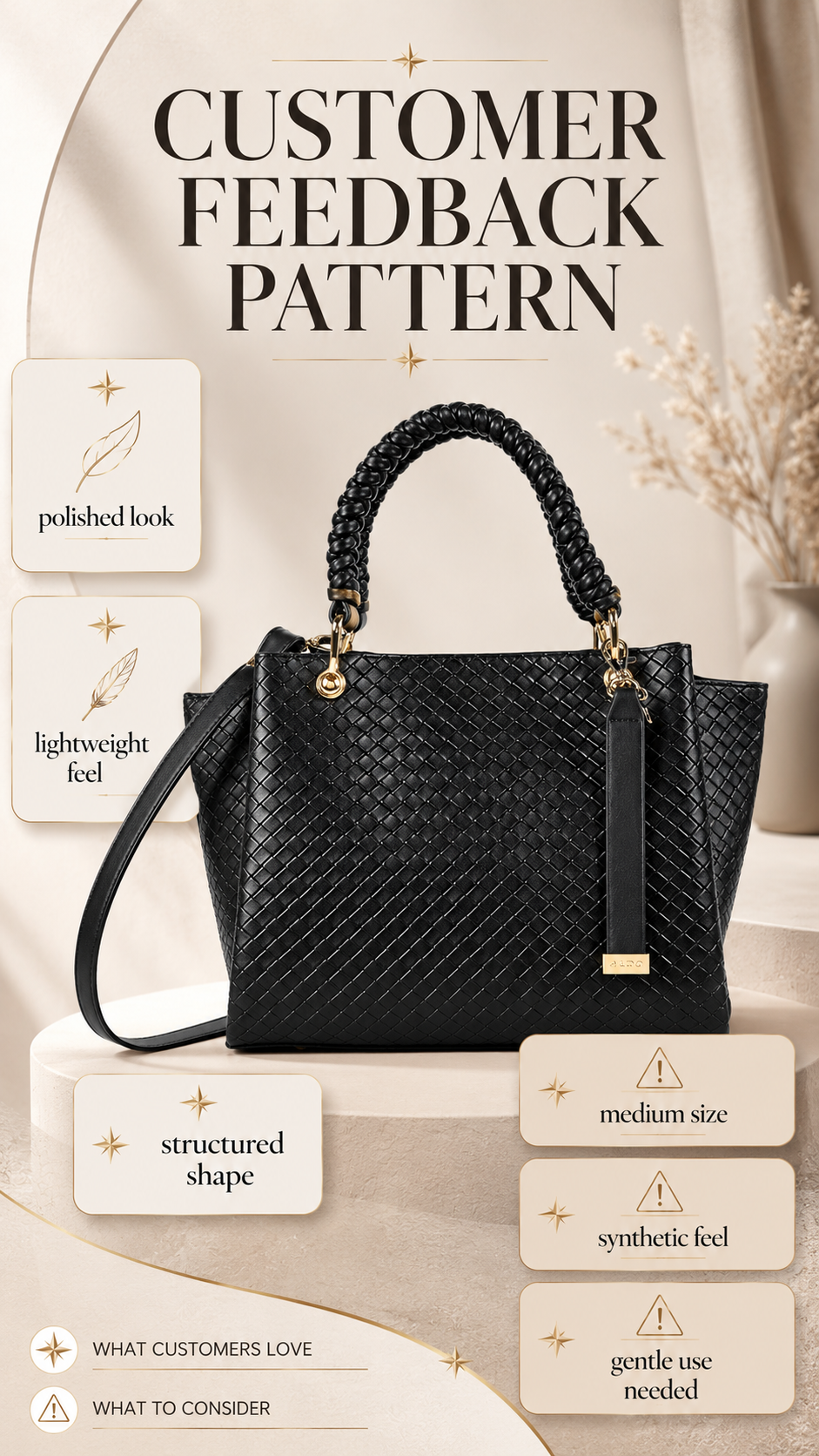 ALDO Gloadithh Tote Bag customer feedback pattern showing style praise and size caution