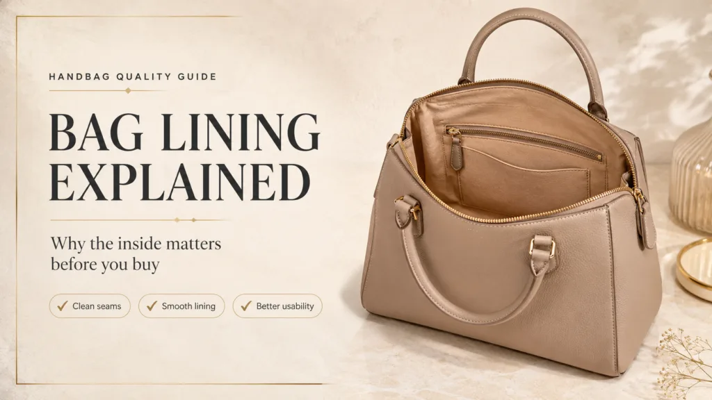 Bag Lining Explained: LA GLOSSÉ Tricks to Spot Hidden Handbag Quality