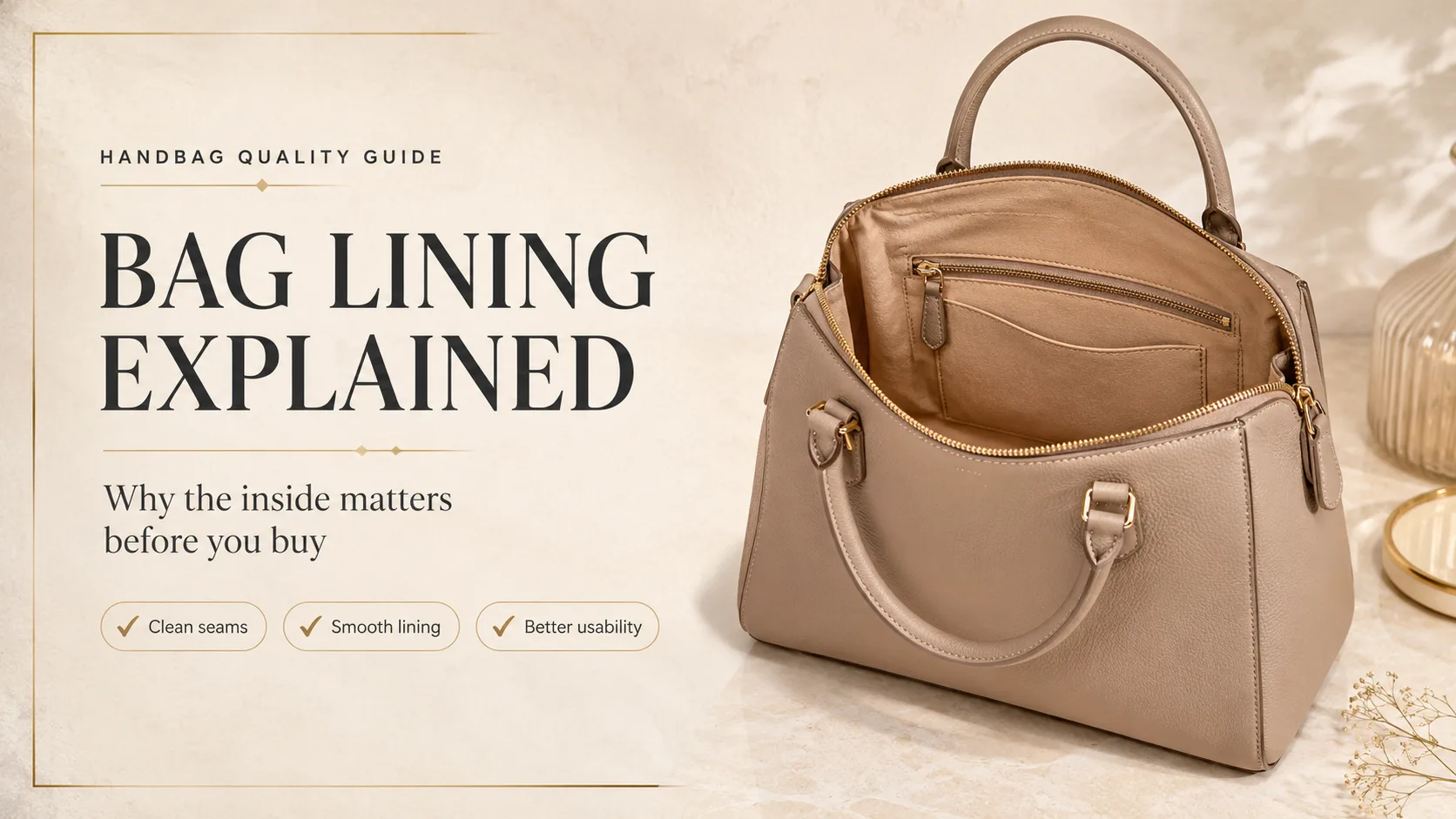 Bag Lining Explained: LA GLOSSÉ Tricks to Spot Hidden Handbag Quality
