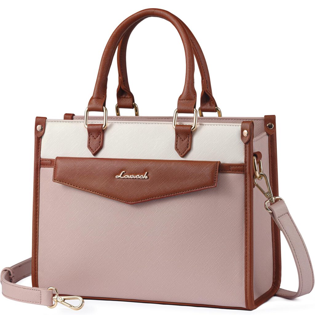 LOVEVOOK Brown Pink Satchel Bag