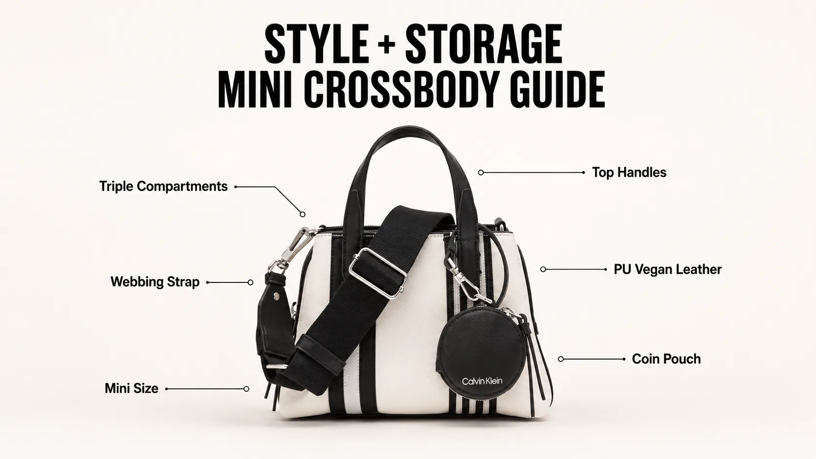Calvin Klein Millie 2-in-1 Triple Compartment Mini Satchel Crossbody Review