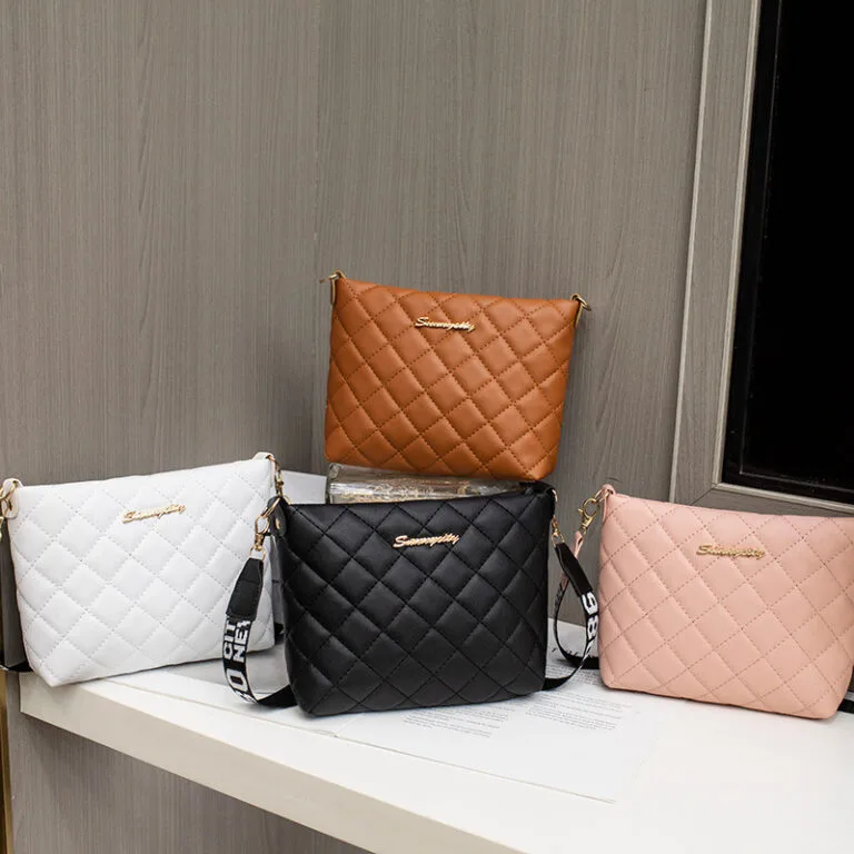 Diamond Quilted Korean Messenger Bag