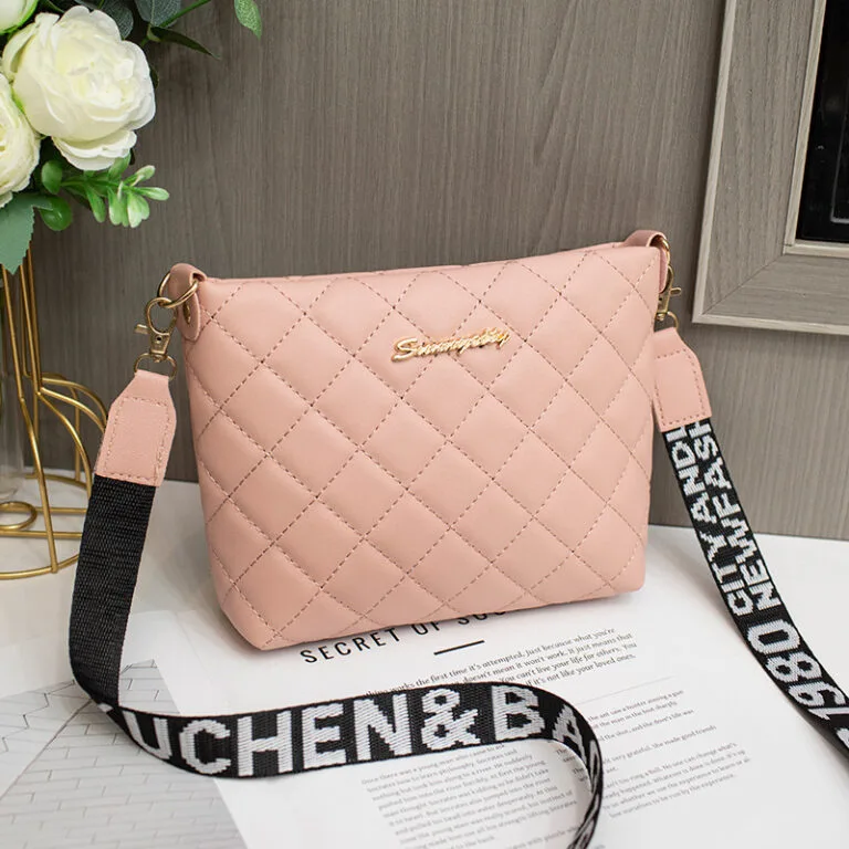 Diamond Quilted Korean Messenger Bag