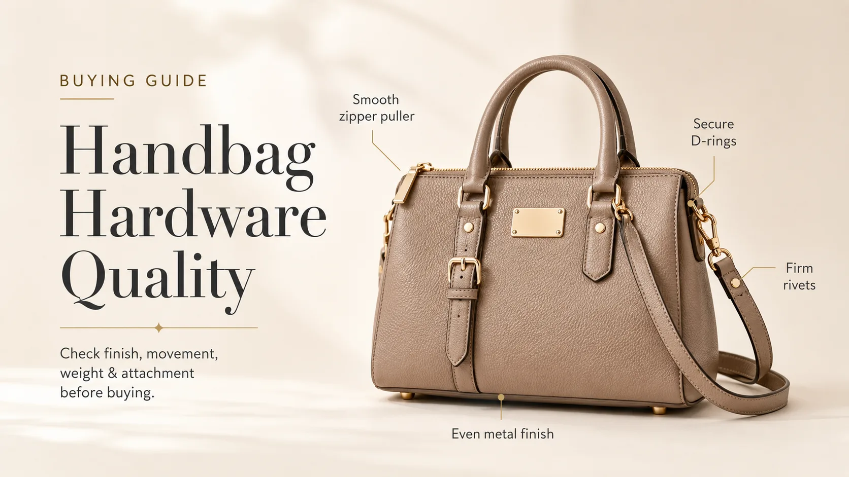 How to Check Handbag Hardware Quality Before Buying
