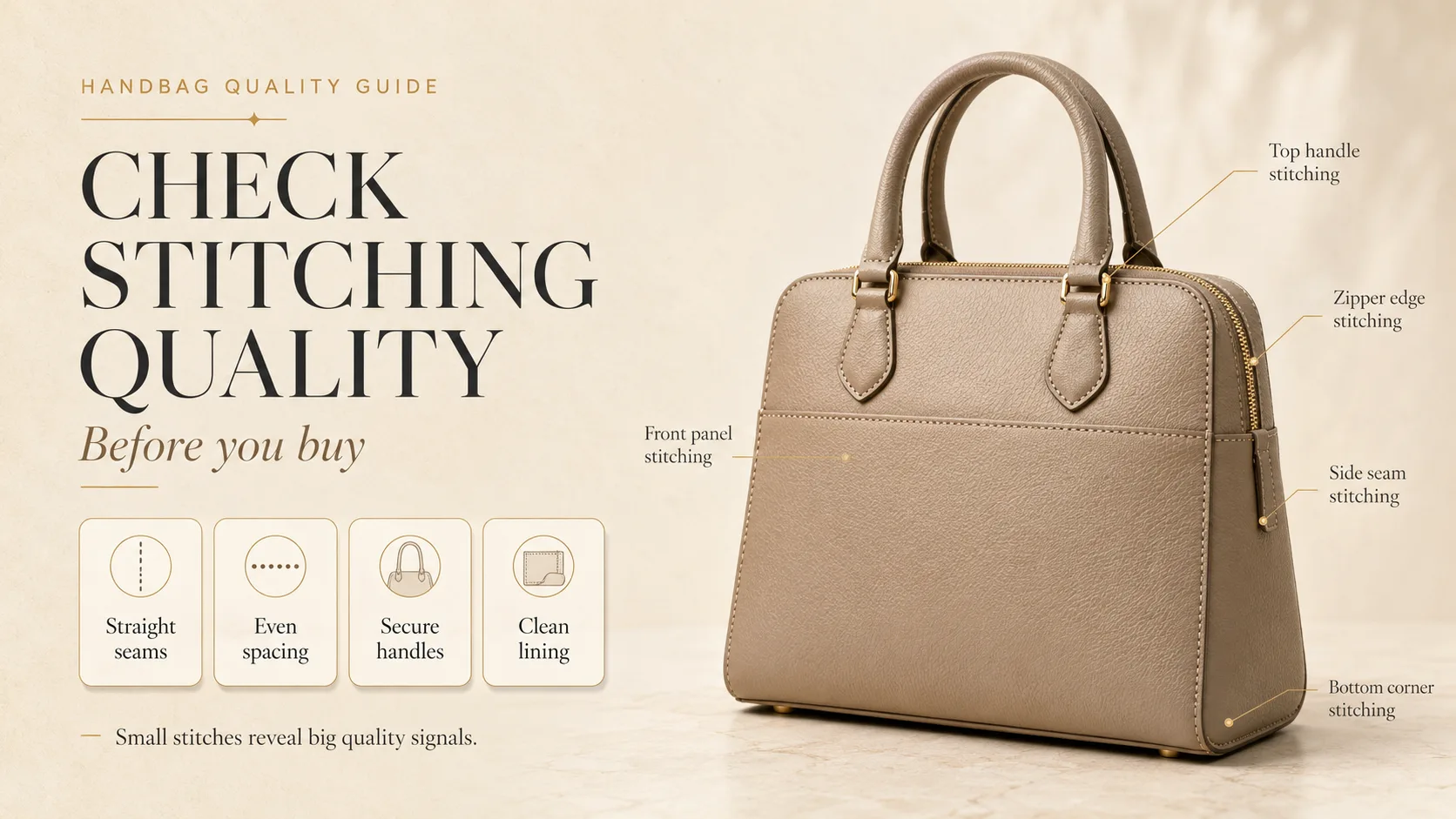 How to Check Handbag Stitching Quality Before You Buy