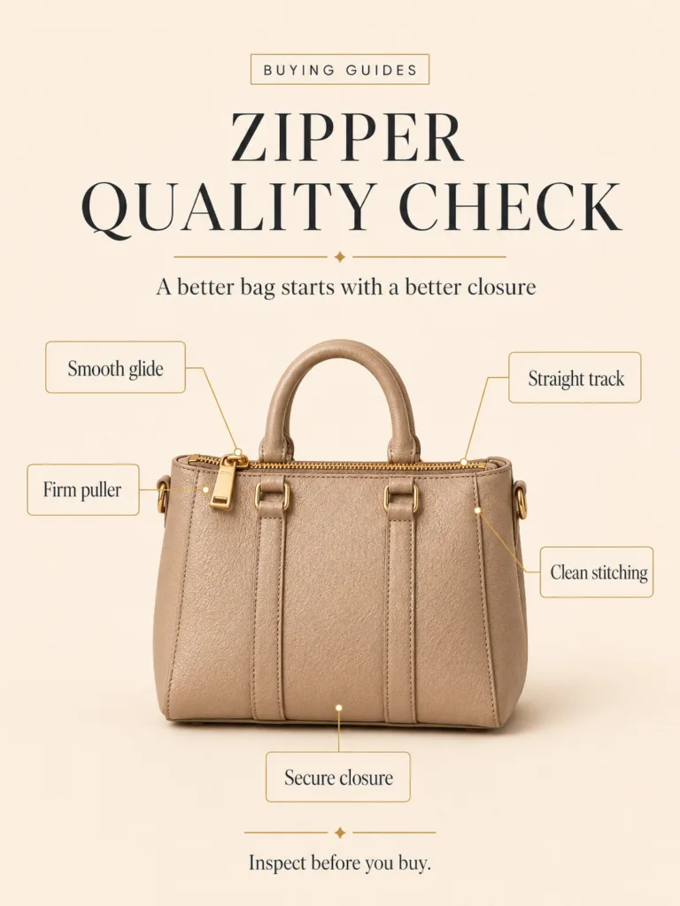 How to Tell If a Handbag Zipper Is Good Quality