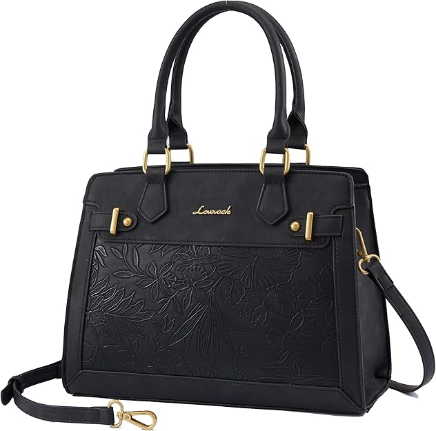Retro Embossed Black
