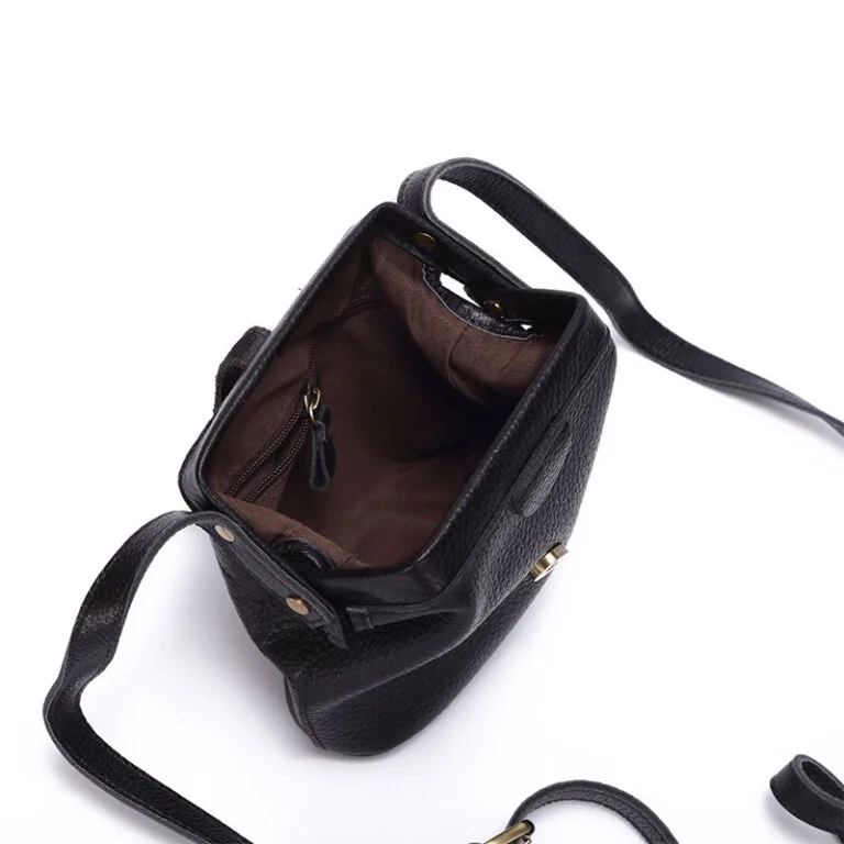 Marélla Buckle Leather Shoulder Bag
