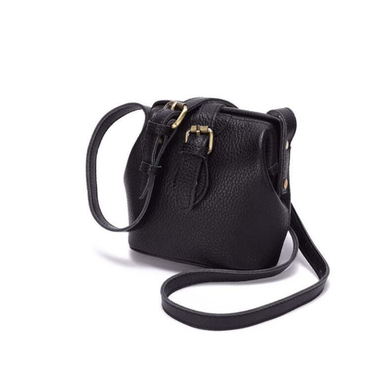 Marélla Buckle Leather Shoulder Bag