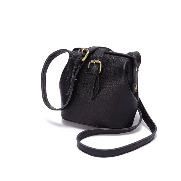 Marélla Buckle Leather Shoulder Bag