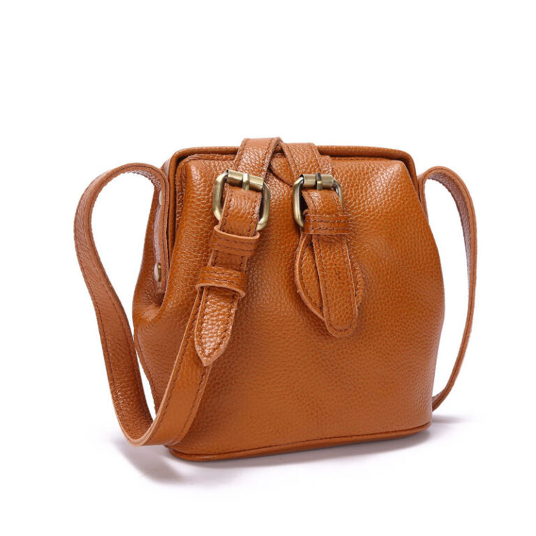 Marélla Buckle Leather Shoulder Bag