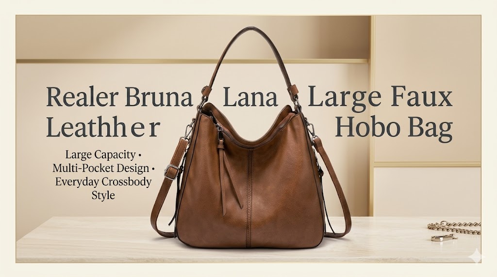 Realer Bruna Large Faux Leather Hobo Bag Review