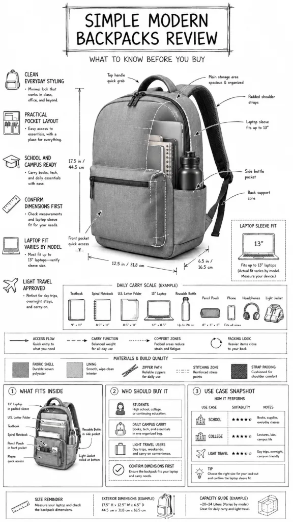 Simply Modern Backpacks Review: Are Simple Modern Backpacks Worth Buying for School, College & Travel?