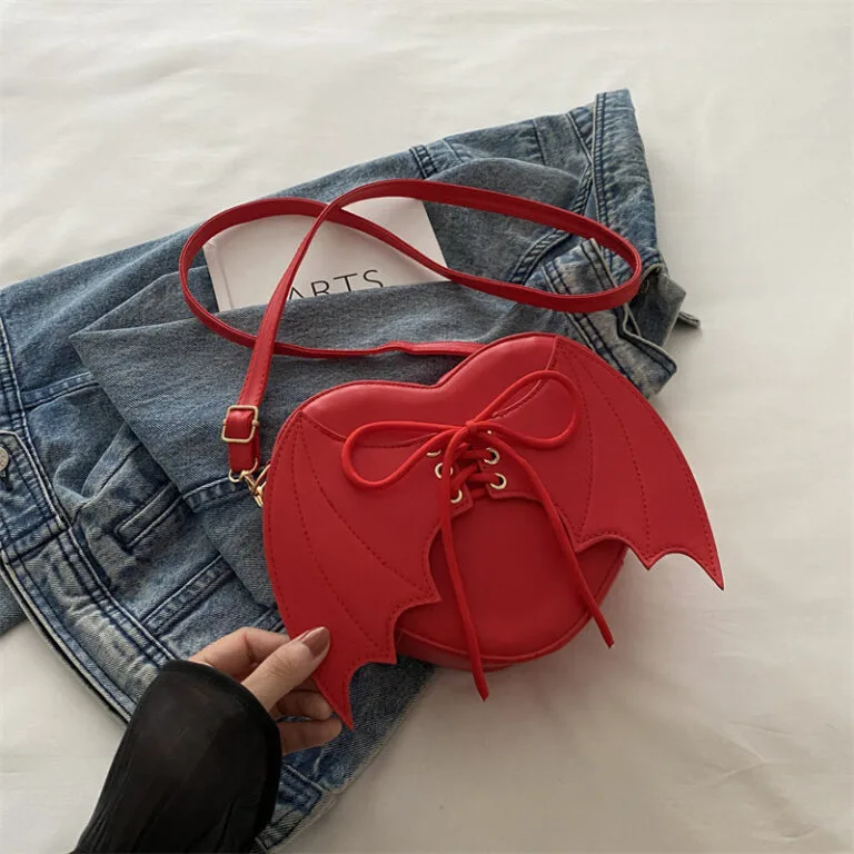 Valléra Bat Wing Heart Crossbody Bag for Women