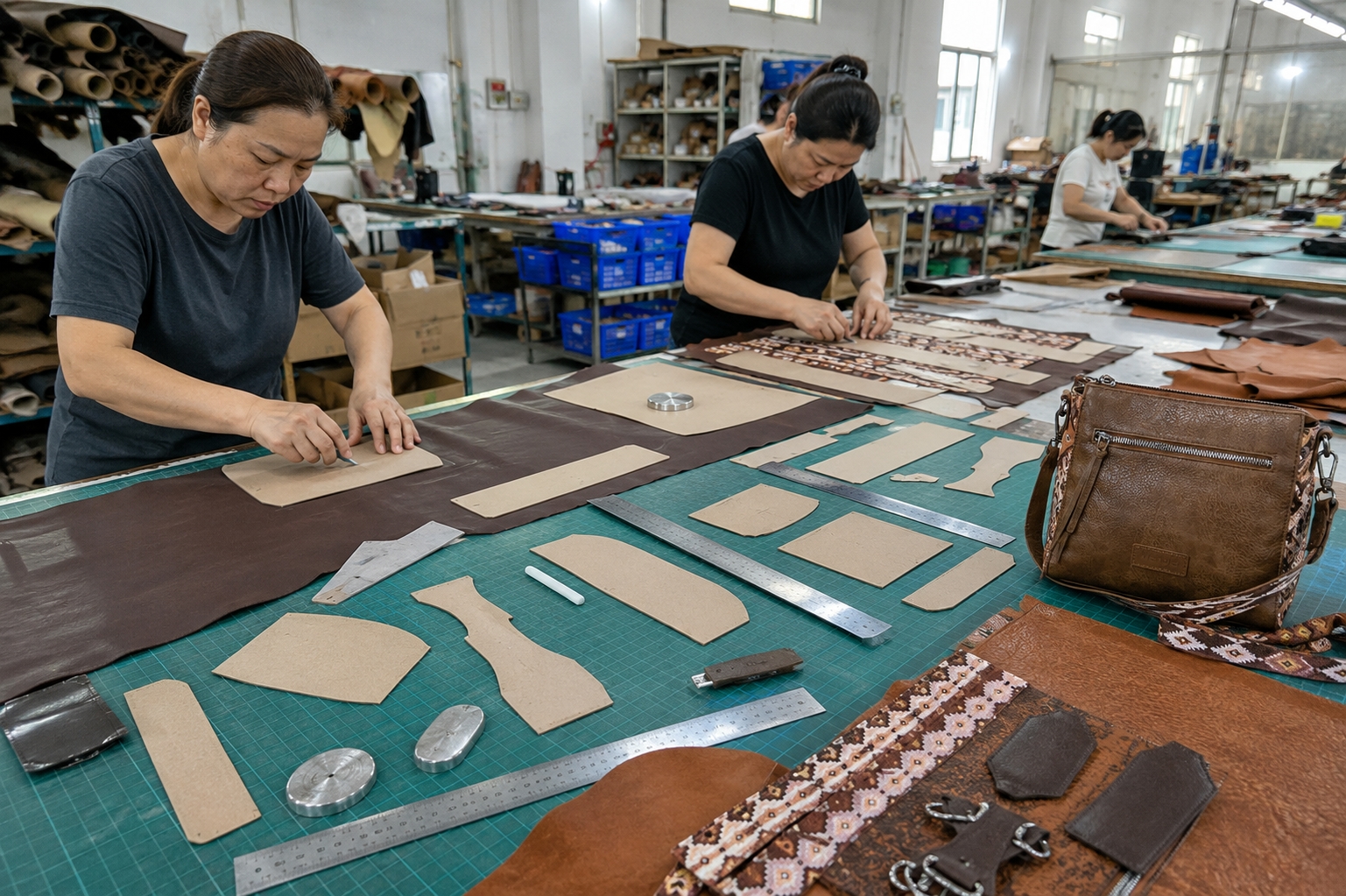 Pattern Making Template Setup Pattern making and template setup for Wrangler Aztec Crossbody Purse panels